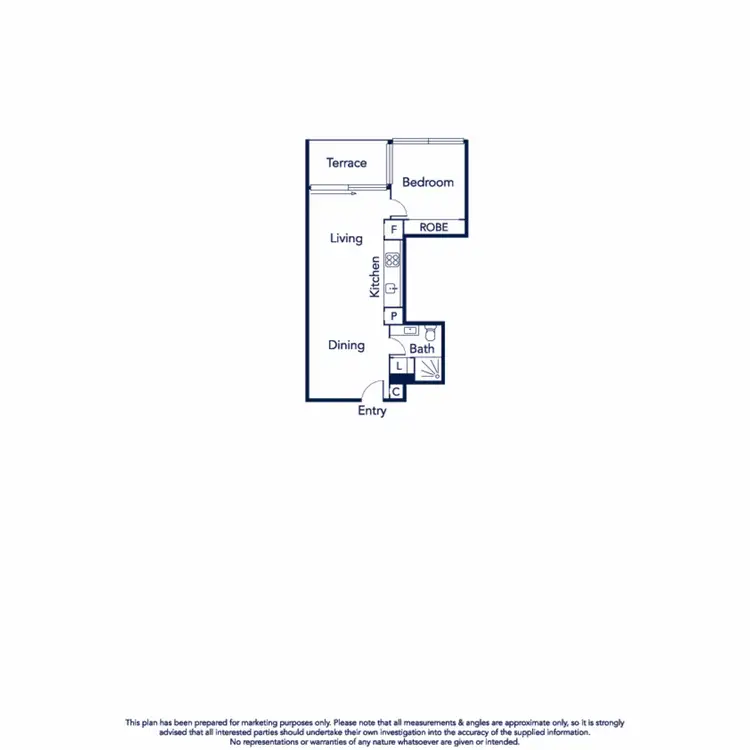 Floorplan of Homely apartment listing, 615/1 Ascot Vale Road, Flemington VIC 3031