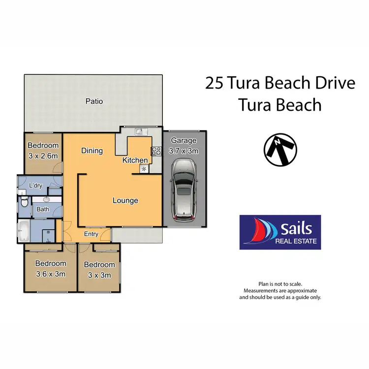 Floorplan of Homely house listing, 25 Tura Beach Drive, Tura Beach NSW 2548