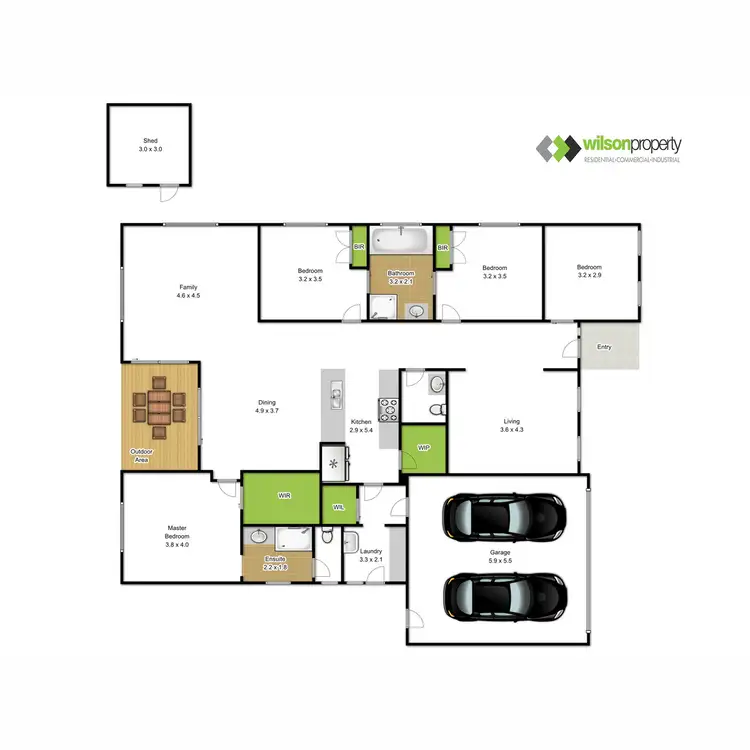 Floorplan of Homely house listing, 3 Penny Court, Traralgon VIC 3844