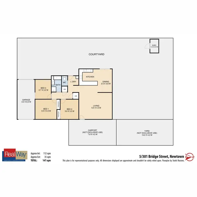 Floorplan of Homely unit listing, 5/301 Bridge Street, Newtown QLD 4350