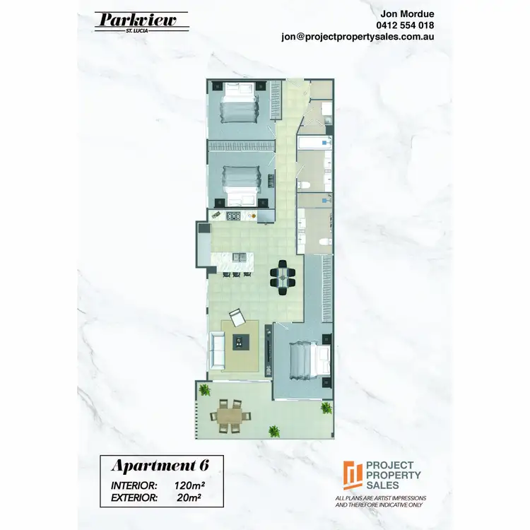 Floorplan of Homely apartment listing, 6/110 Carmody Road, St Lucia QLD 4067