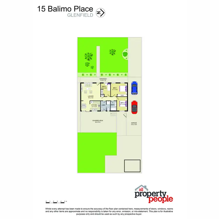 Floorplan of Homely house listing, 15 Balimo Place, Glenfield NSW 2167