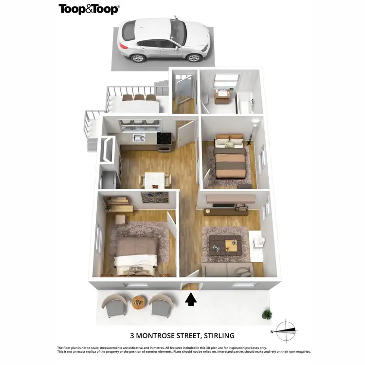 Floorplan of Homely house listing, 3 Montrose Street, Stirling SA 5152