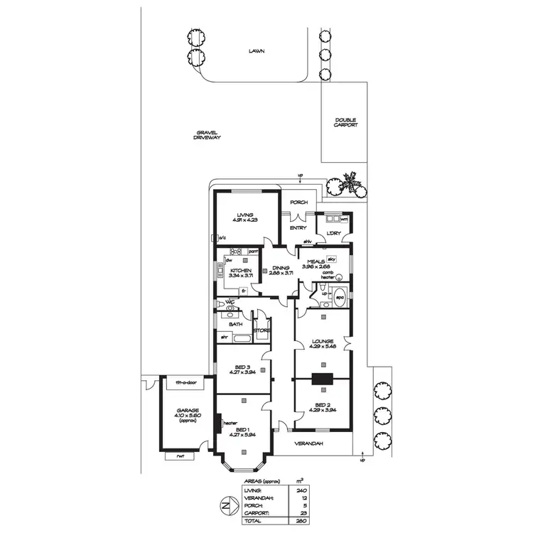 Floorplan of Homely house listing, 4 Gray Street, Woodville West SA 5011