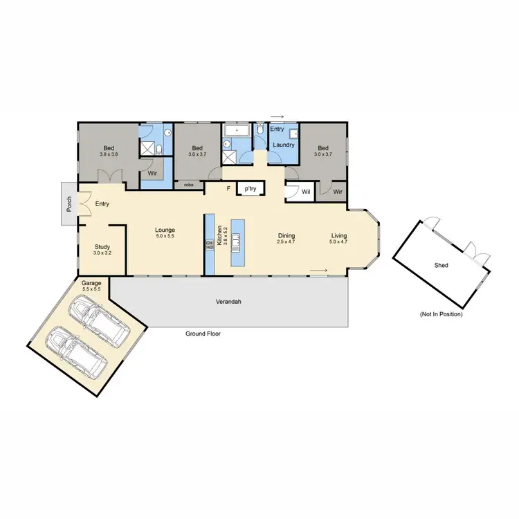 Floorplan of Homely house listing, 10 Fairway Circle, Safety Beach VIC 3936
