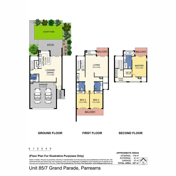 Floorplan of Homely townhouse listing, 85/7 Grand Parade, Kawana Island QLD 4575