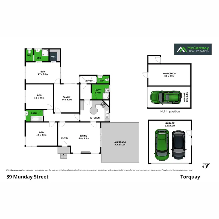 Floorplan of Homely house listing, 39 Munday Street, Torquay VIC 3228