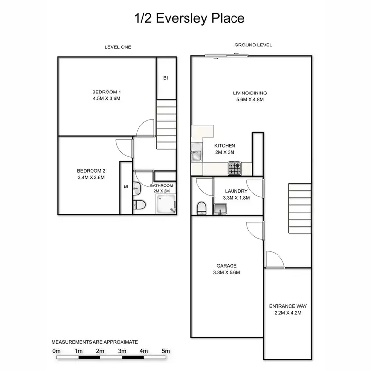 Floorplan of Homely townhouse listing, 2/1 Eversley Place, Grafton NSW 2460