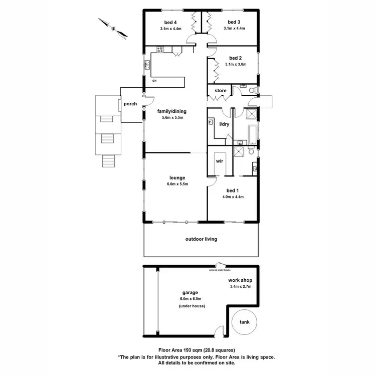 Floorplan of Homely house listing, 54 Caroline Avenue, Cockatoo VIC 3781