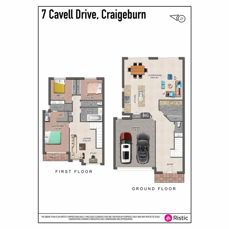 Floorplan of Homely house listing, 7 Cavell Drive, Craigieburn VIC 3064