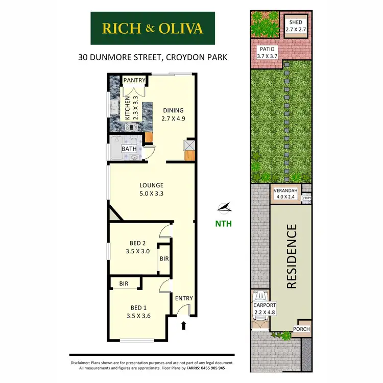 Floorplan of Homely semi-detached listing, 30 Dunmore Street, Croydon Park NSW 2133