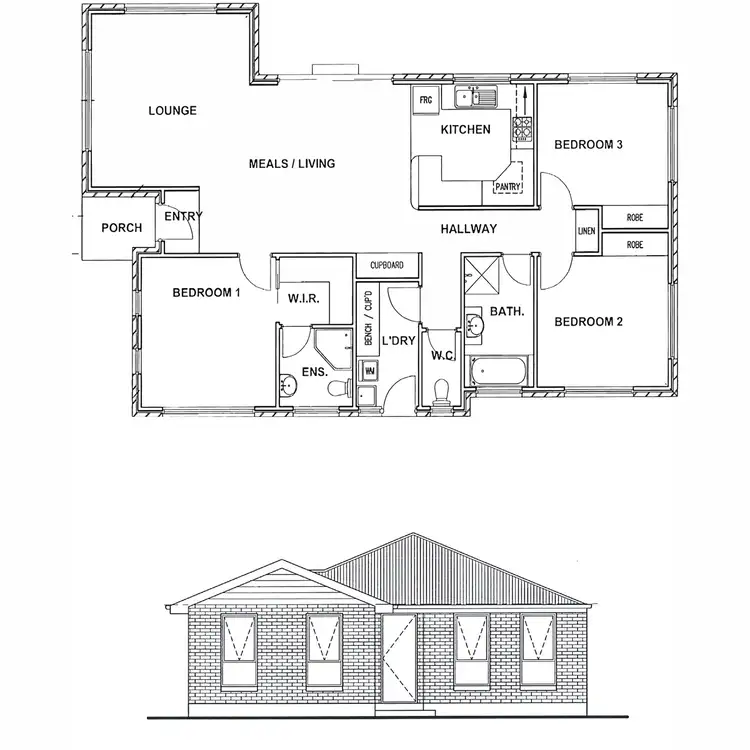 Floorplan of Homely house listing, 94 Menin Drive, Brighton TAS 7030