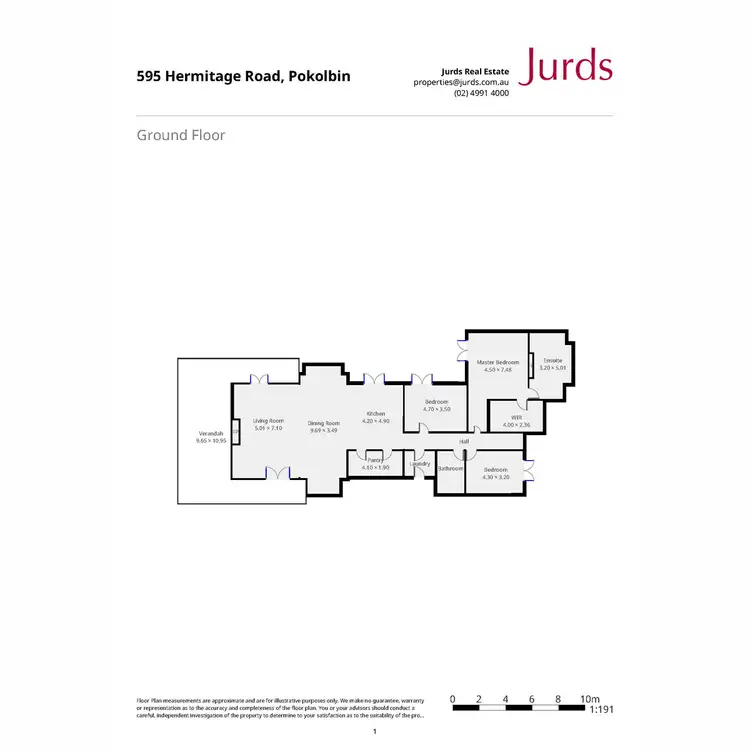 Floorplan of Homely rural property listing, 595 Hermitage Road, Pokolbin NSW 2320