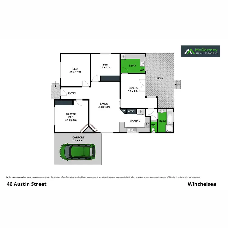 Floorplan of Homely house listing, 46 Austin Street, Winchelsea VIC 3241