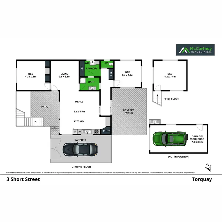 Floorplan of Homely house listing, 3 Short Street, Torquay VIC 3228