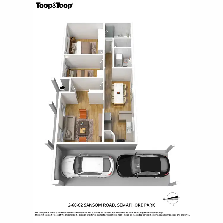 Floorplan of Homely unit listing, 2/60-62 Sansom Road, Semaphore Park SA 5019