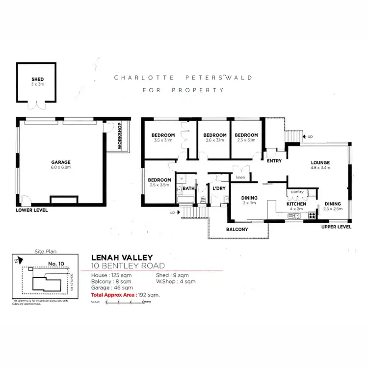 Floorplan of Homely house listing, 10 Bentley Road, Lenah Valley TAS 7008
