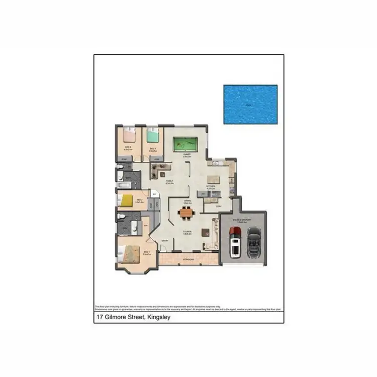 Floorplan of Homely house listing, 17 Gilmore Street, Kingsley WA 6026