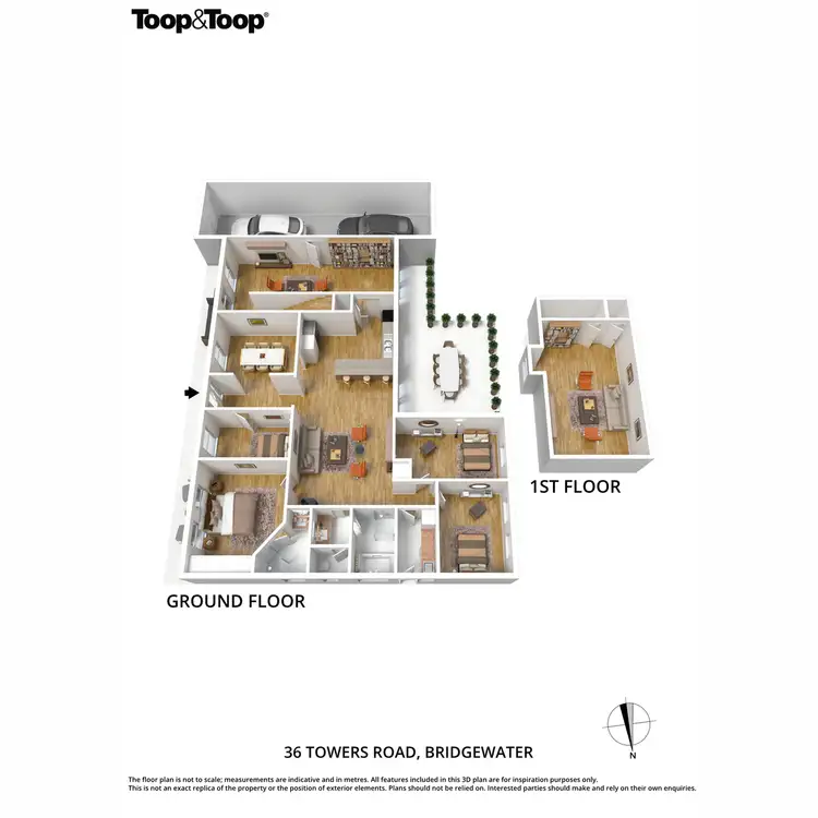 Floorplan of Homely house listing, 36 Towers Road, Bridgewater SA 5155