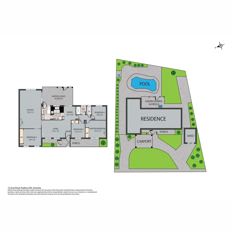 Floorplan of Homely house listing, 14 Grey Road, Padbury WA 6025