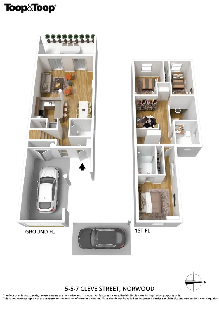 Floorplan of Homely townhouse listing, 5/5-7 Cleve Street, Norwood SA 5067