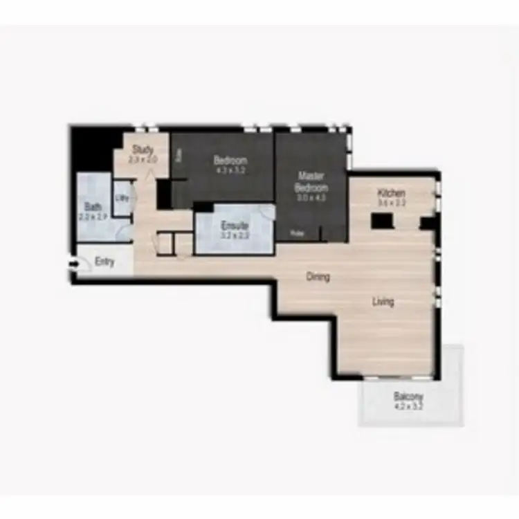 Floorplan of Homely apartment listing, 1002/4 Como Crescent, Southport QLD 4215