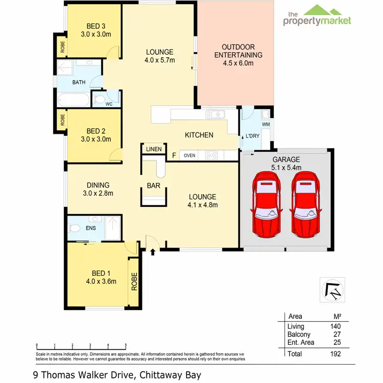 Floorplan of Homely house listing, 9 Thomas Walker Drive, Chittaway Bay NSW 2261
