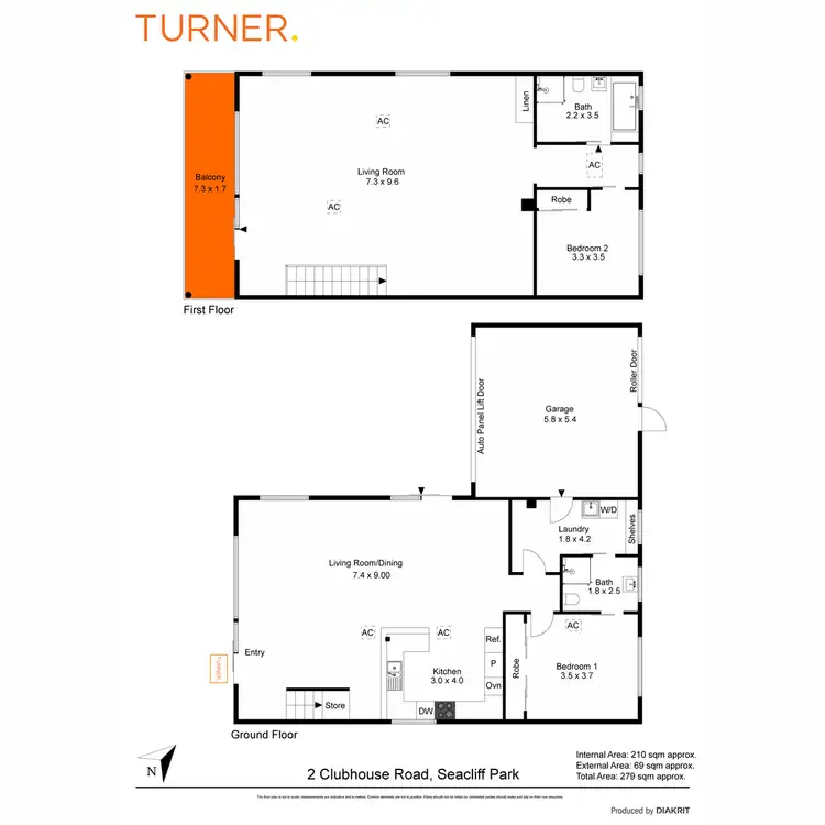Floorplan of Homely house listing, 2 Clubhouse Road, Seacliff Park SA 5049
