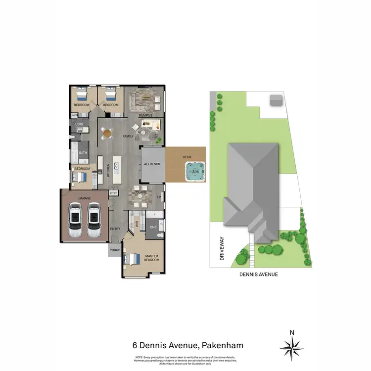 Floorplan of Homely house listing, 6 Dennis Avenue, Pakenham VIC 3810