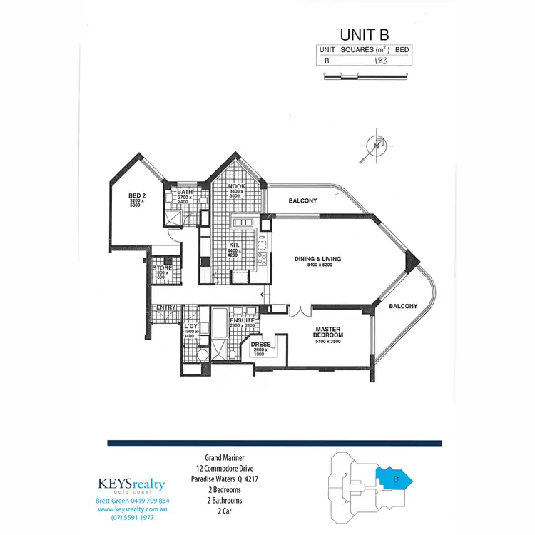 Floorplan of Homely apartment listing, 88/12 Commodore Drive, Paradise Waters QLD 4217