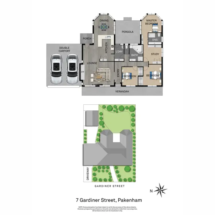 Floorplan of Homely house listing, 7 Gardiner Street, Pakenham VIC 3810