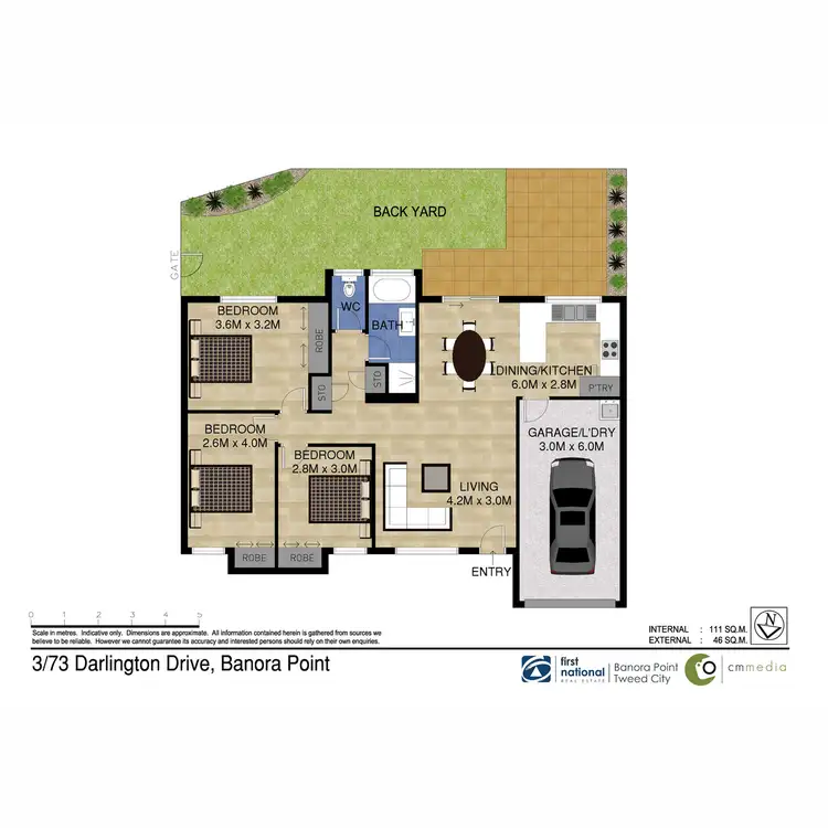 Floorplan of Homely villa listing, 3/73-101 Darlington Drive, Banora Point NSW 2486