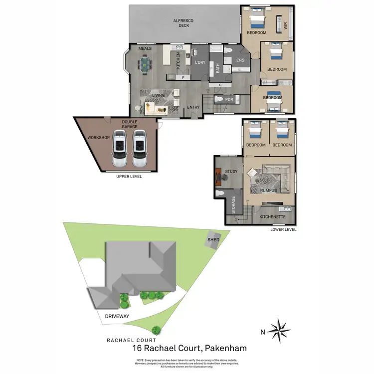 Floorplan of Homely house listing, 16 Rachael Court, Pakenham VIC 3810