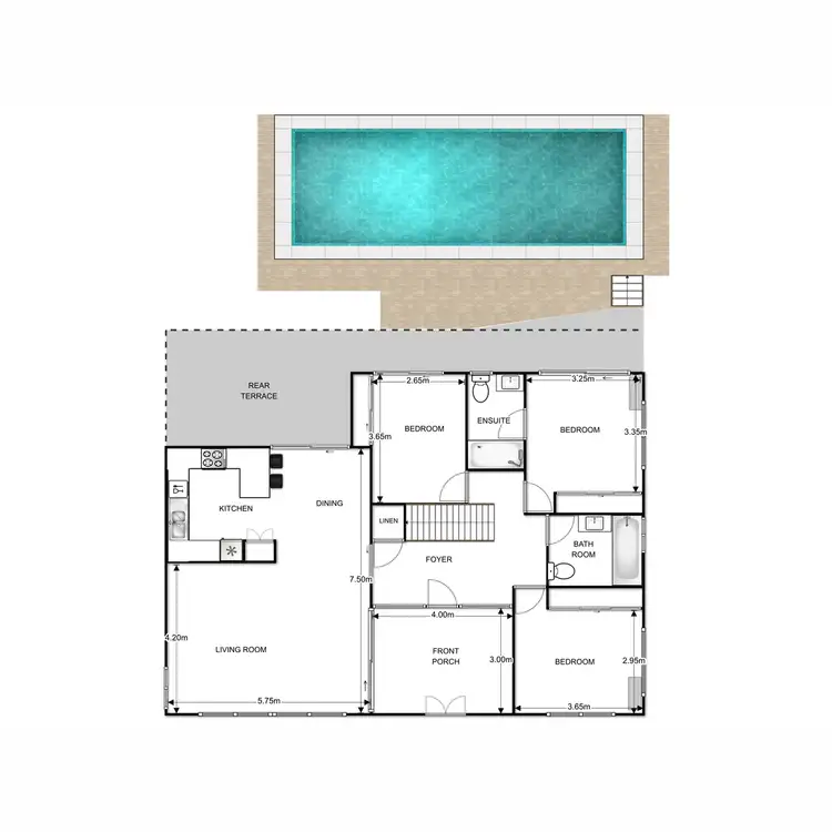 Floorplan of Homely house listing, 6 Penambul Crescent, Ferny Hills QLD 4055