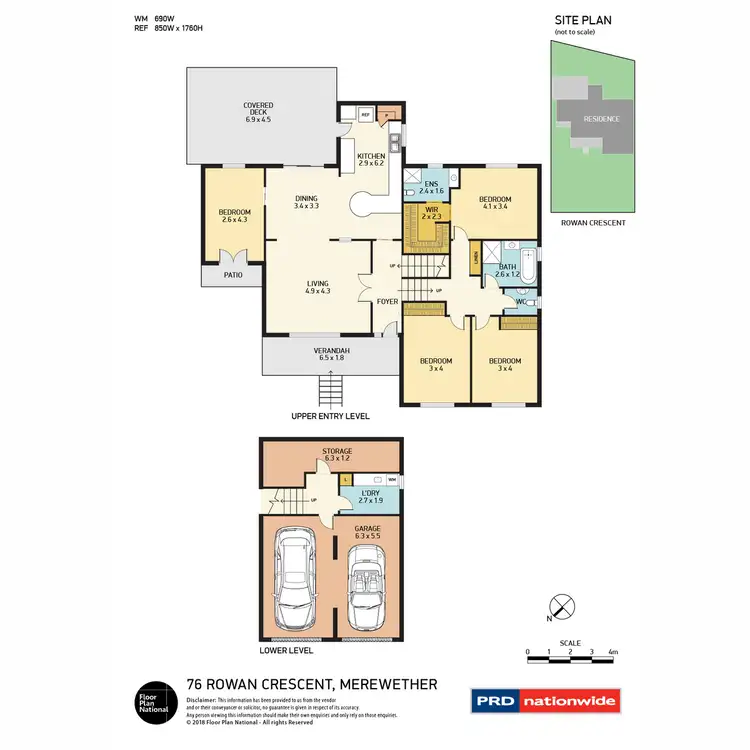 Floorplan of Homely house listing, 76 Rowan Crescent, Merewether NSW 2291