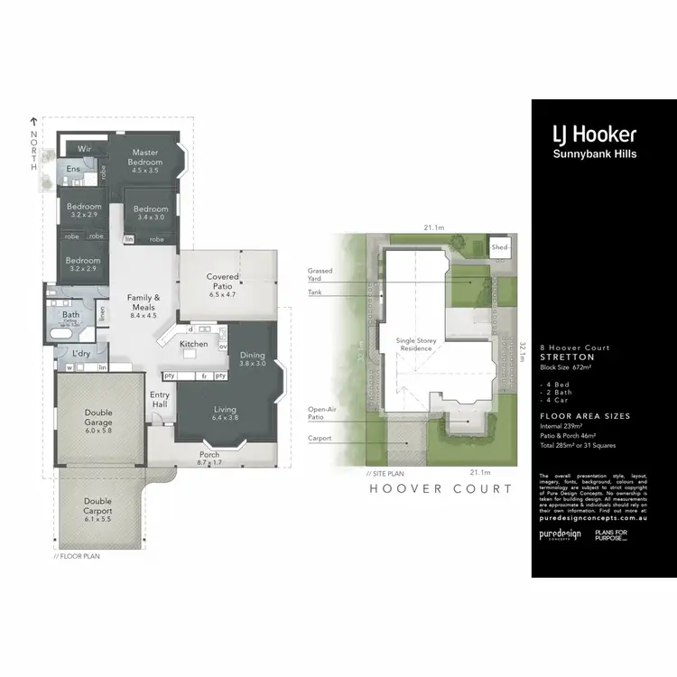 Floorplan of Homely house listing, 8 Hoover Court, Stretton QLD 4116