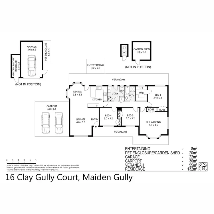 Floorplan of Homely house listing, 16 Clay Gully Court, Maiden Gully VIC 3551