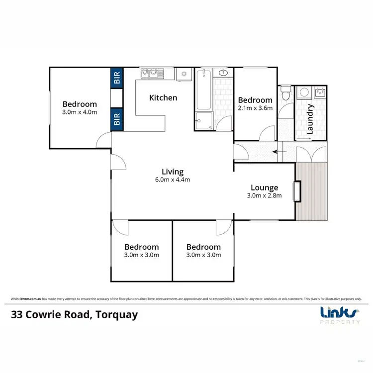 Floorplan of Homely house listing, 33 Cowrie Road, Torquay VIC 3228