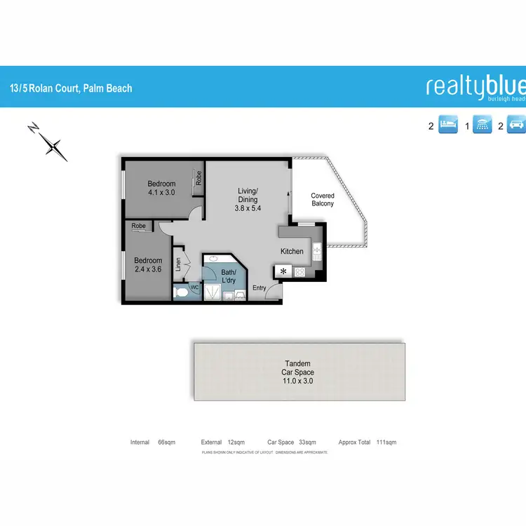 Floorplan of Homely unit listing, 13/5 Rolan Court, Palm Beach QLD 4221