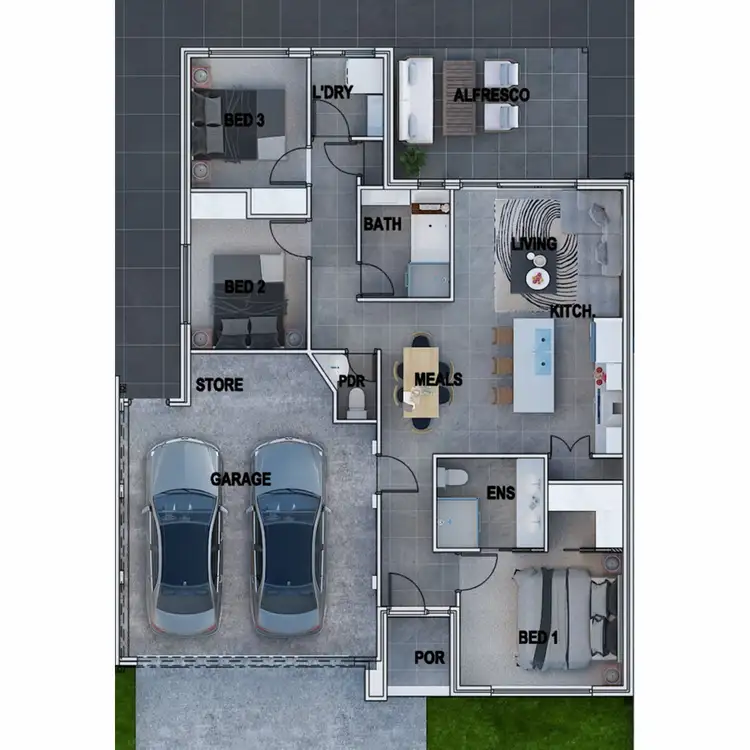 Floorplan of Homely house listing, 1B Hunter Way, Padbury WA 6025