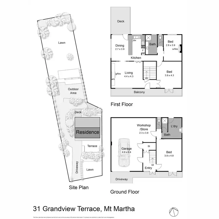 Floorplan of Homely house listing, 31 Grandview Terrace, Mount Martha VIC 3934