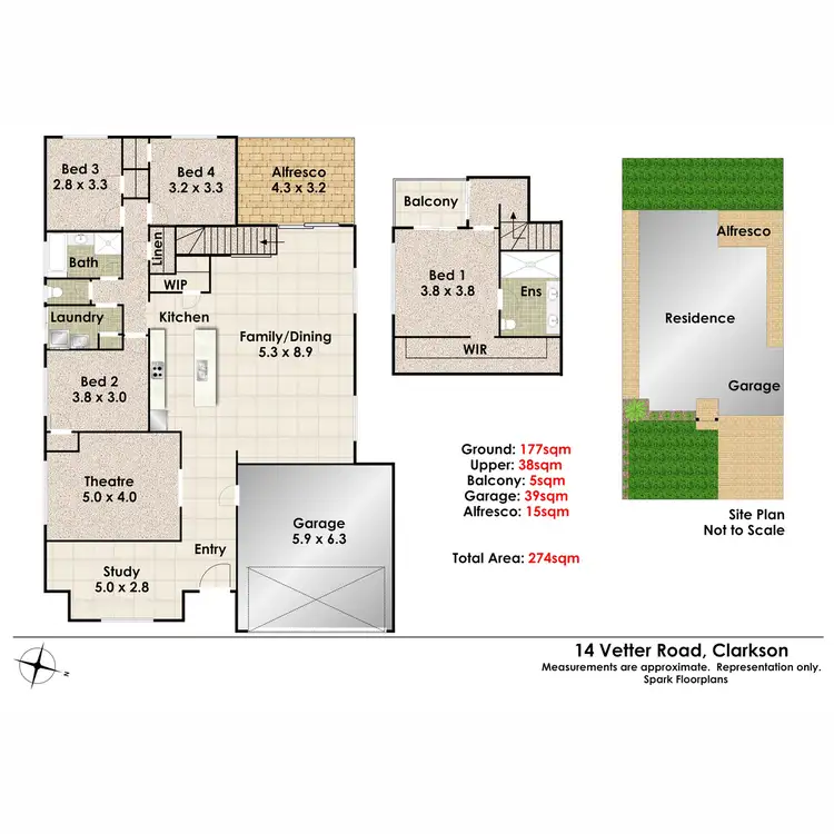 Floorplan of Homely house listing, 14 Vetter Road, Clarkson WA 6030