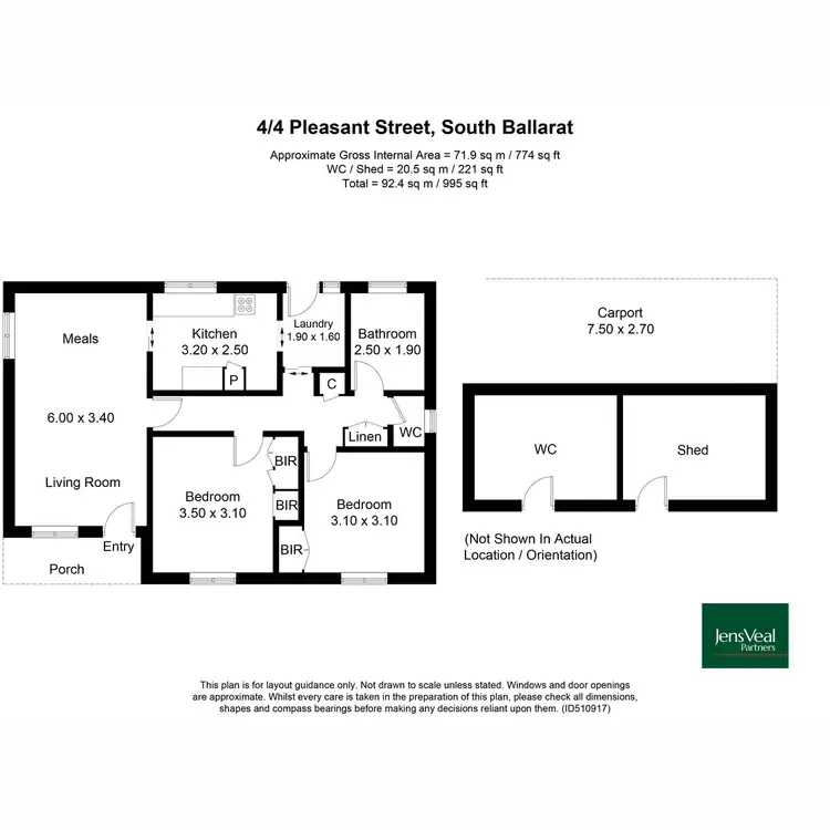 Floorplan of Homely townhouse listing, 4/4 Pleasant Street South, Newington VIC 3350
