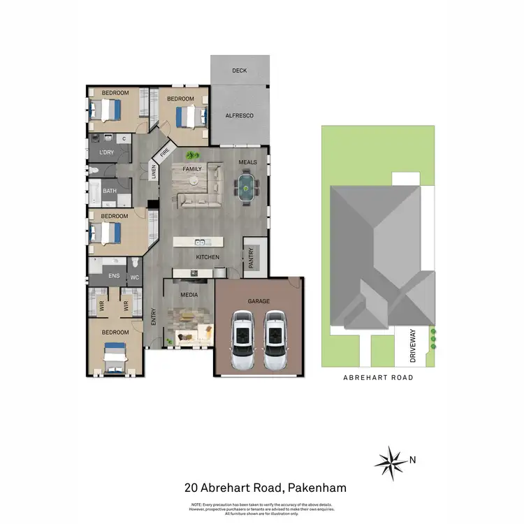 Floorplan of Homely house listing, 20 Abrehart Road, Pakenham VIC 3810