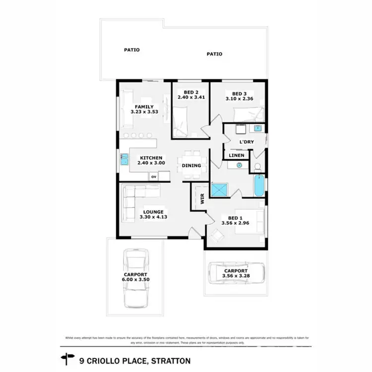 Floorplan of Homely house listing, 9 Criollo Place, Stratton WA 6056