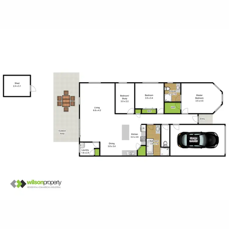 Floorplan of Homely unit listing, 2/62 Hazelwood Road, Traralgon VIC 3844