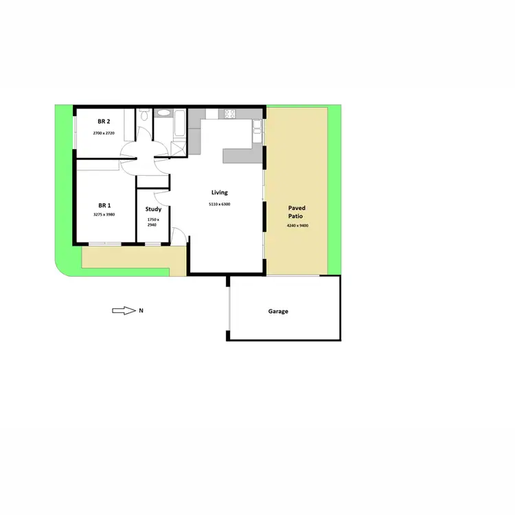 Floorplan of Homely townhouse listing, 3/2 Grandview Grove, Cowes VIC 3922