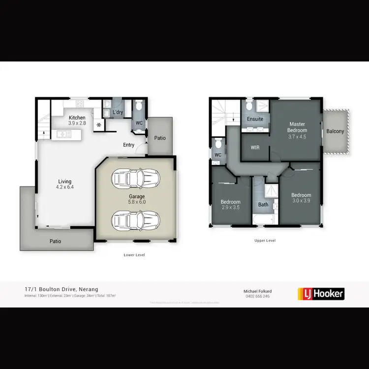 Floorplan of Homely semi-detached listing, 17/1 Boulton Drive, Nerang QLD 4211
