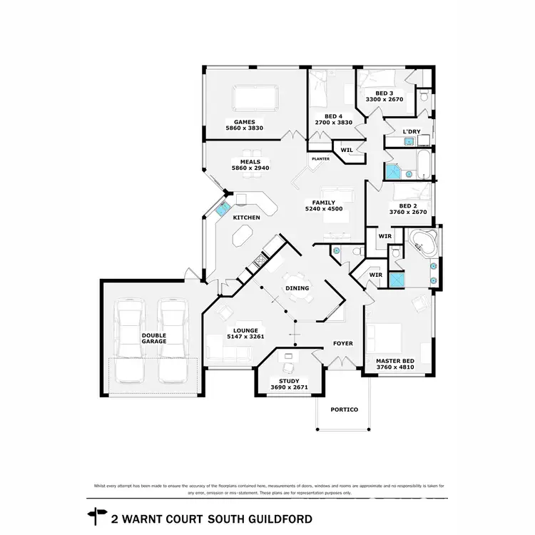 Floorplan of Homely house listing, 2 Warnt Court, South Guildford WA 6055