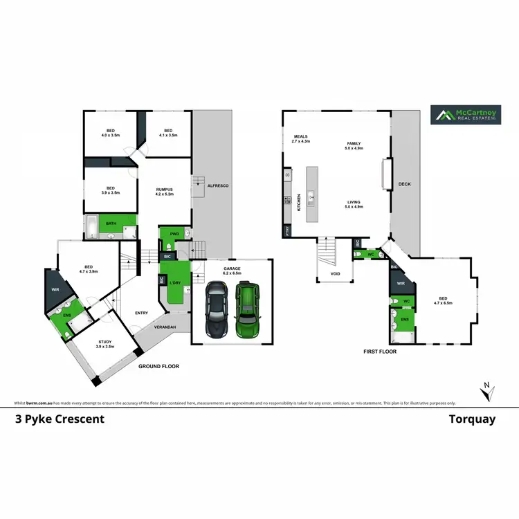 Floorplan of Homely house listing, 3 Pyke Crescent, Torquay VIC 3228